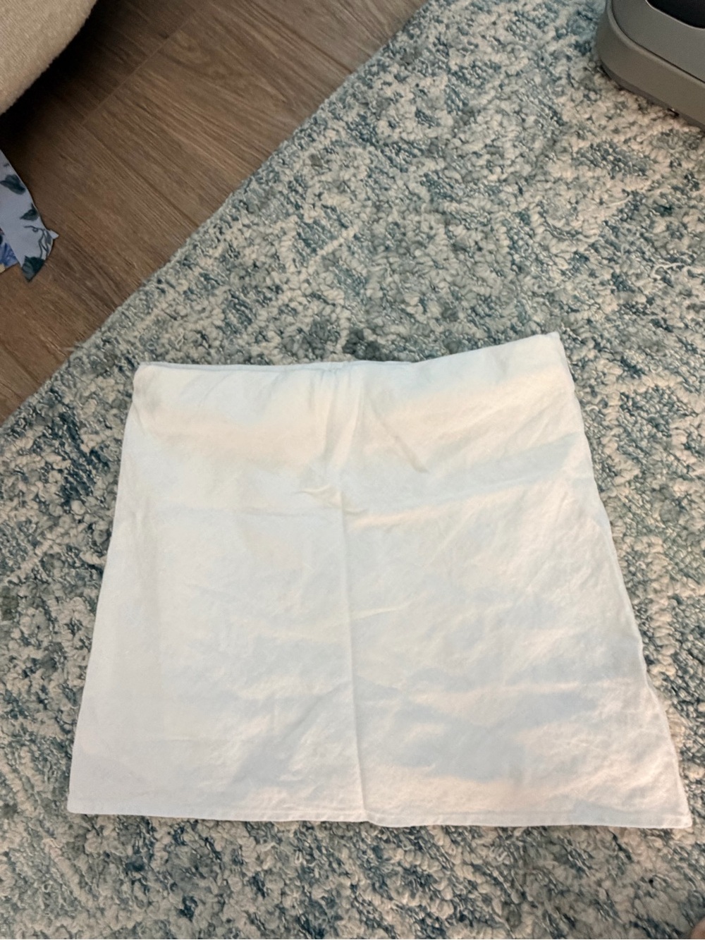 Reformation White Linen Mini Skirt Size S